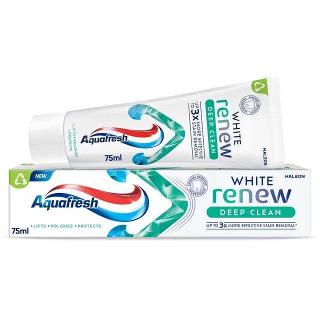 Aquafresh White Renewal Deep Clean Toothpaste 75ml