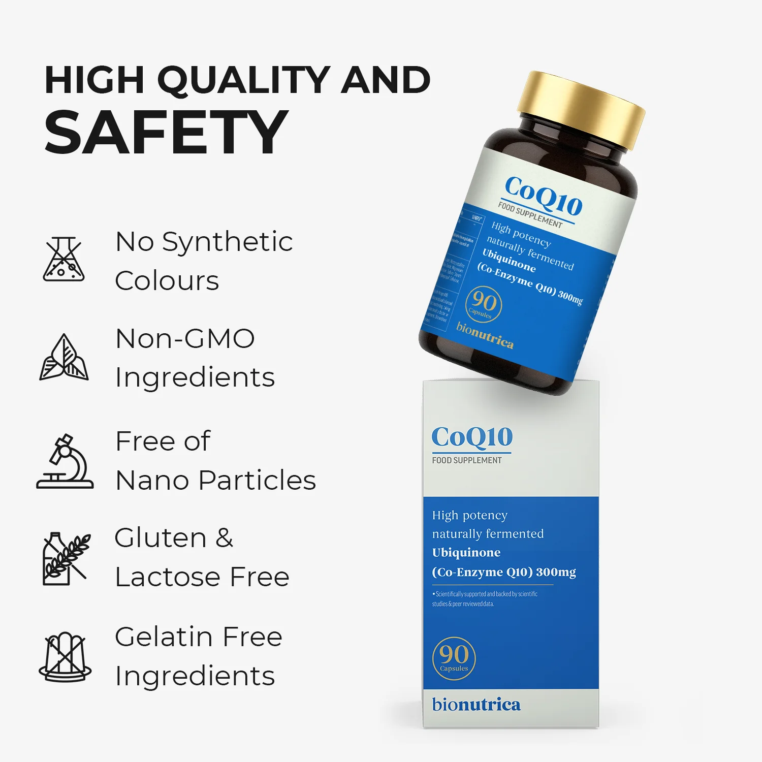 Bionutrica CoQ10 300mg 90 Capsules - Image 6