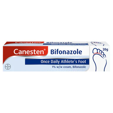 Canesten Bifonazole Once Daily Athletes Foot Cream 1% 20g