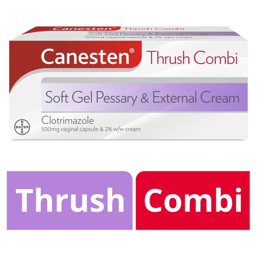 Canesten thrush combi soft gel pessary & external cream