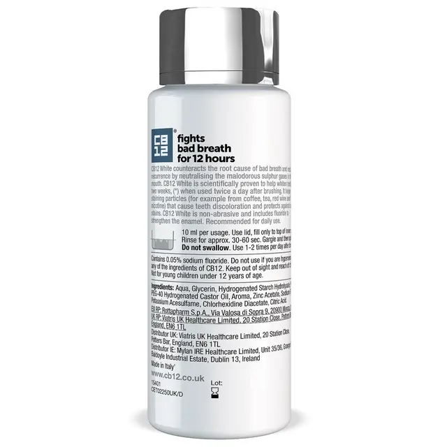 CB12 Whitening Peppermint Mouthwash 250ml - Image 2