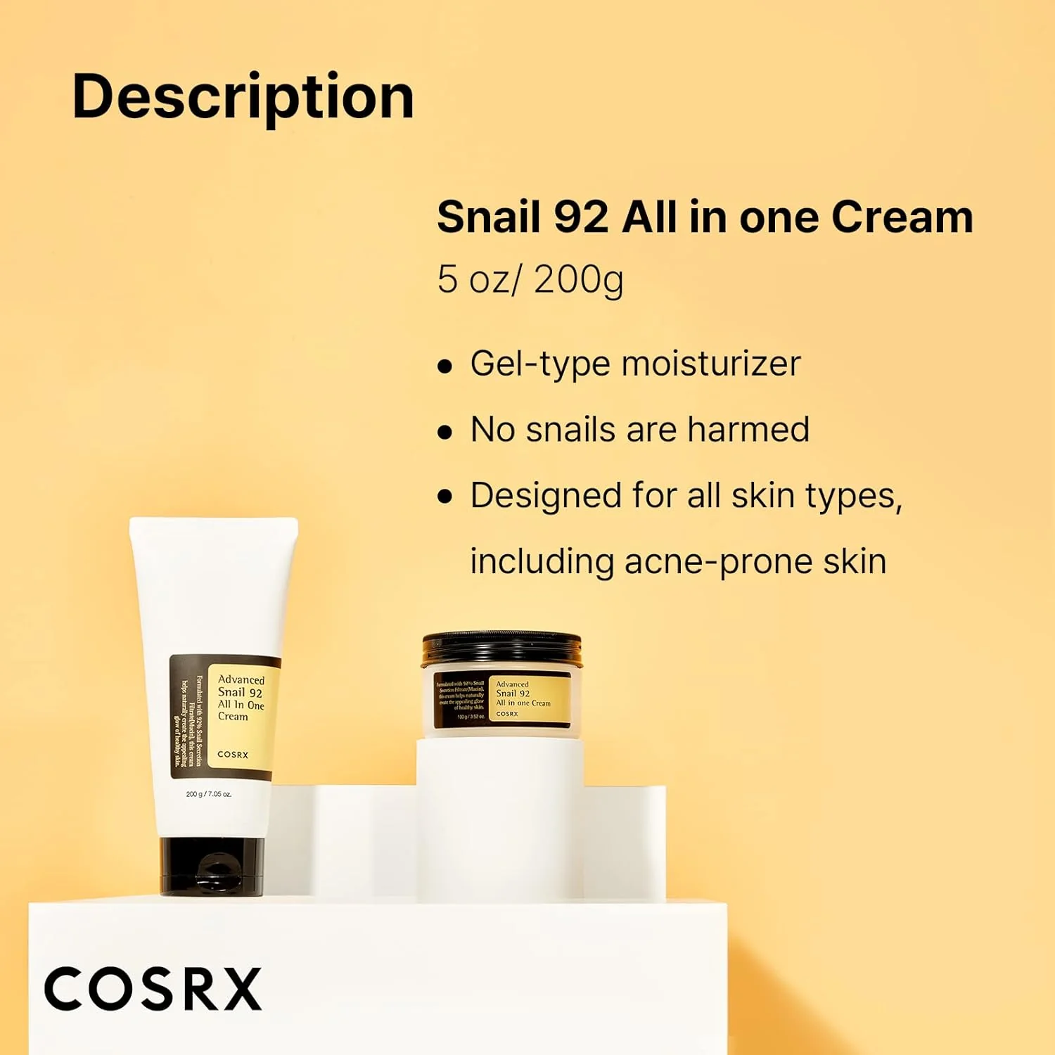 COSRX Advanced Snail 92 All In One Cream 50g - Image 7