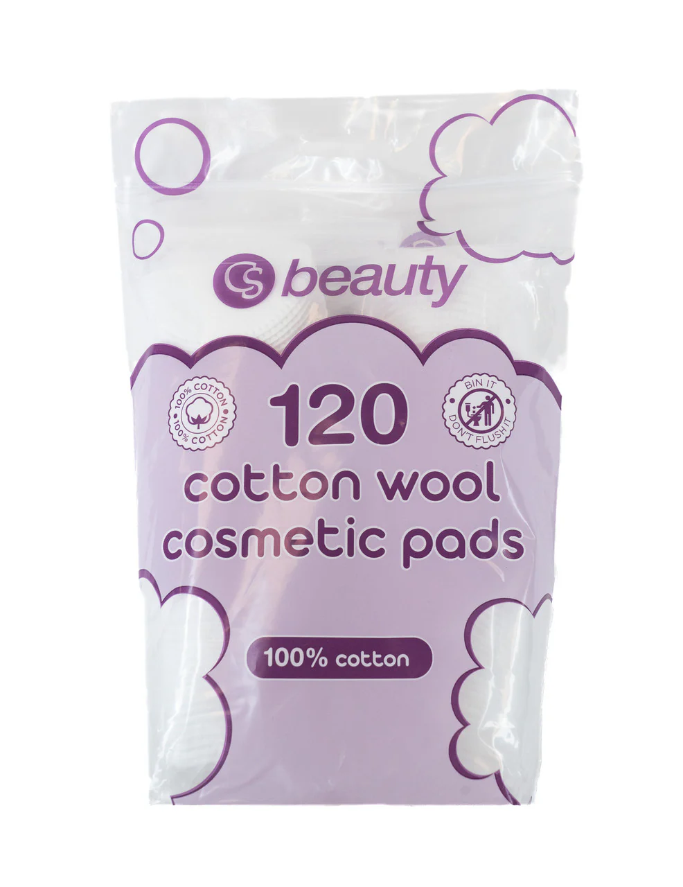 CS Beauty Round Cotton Cosmetic Pad 120 Pads