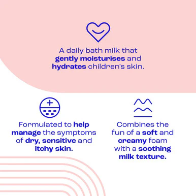 E45 Junior Foaming Bath Milk 500ml - Image 2
