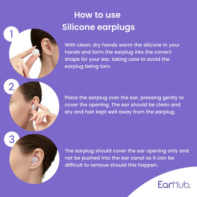 EarHub Sleepwell Premium Silicone Earplugs with Aloe Vera 12 Pairs - Image 5