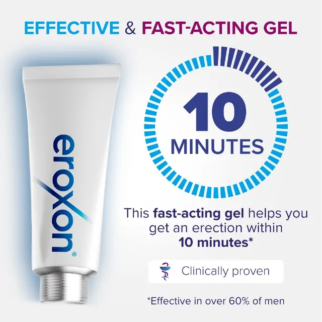 Eroxon Erectile Dysfunction Treatment Gel 4 Single Dose Tubes - Image 3