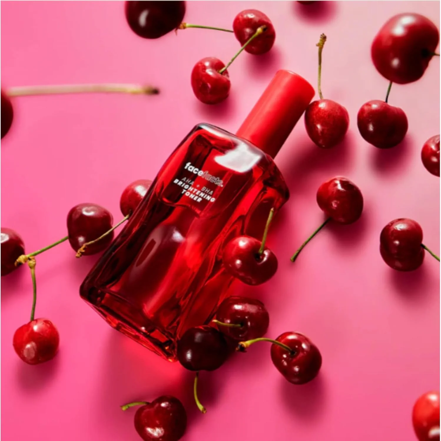 Face Facts Cherry Bliss - AHA & BHA Brightening Toner 140ml - Image 3