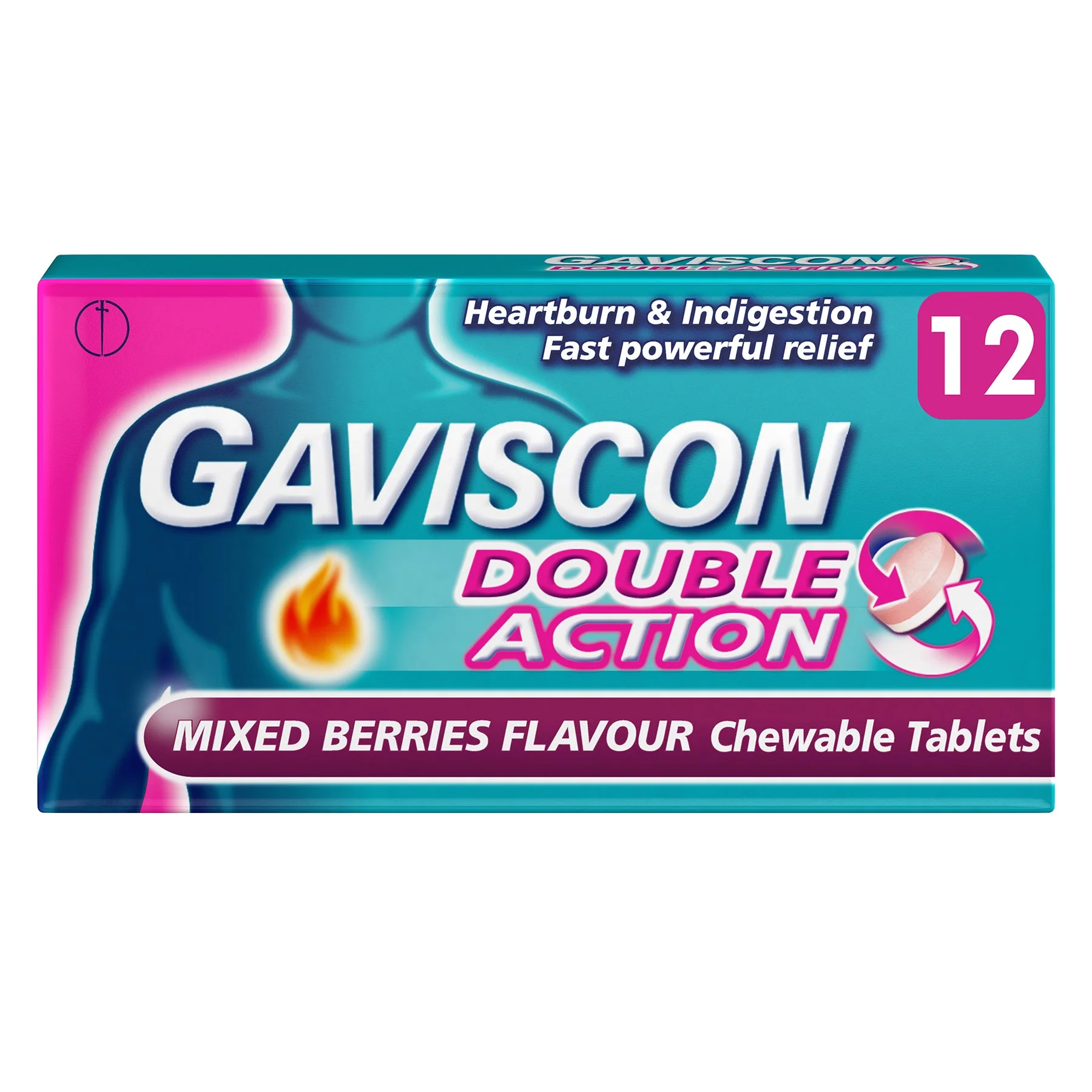 Gaviscon Double Action chewable tablets mixed berry
