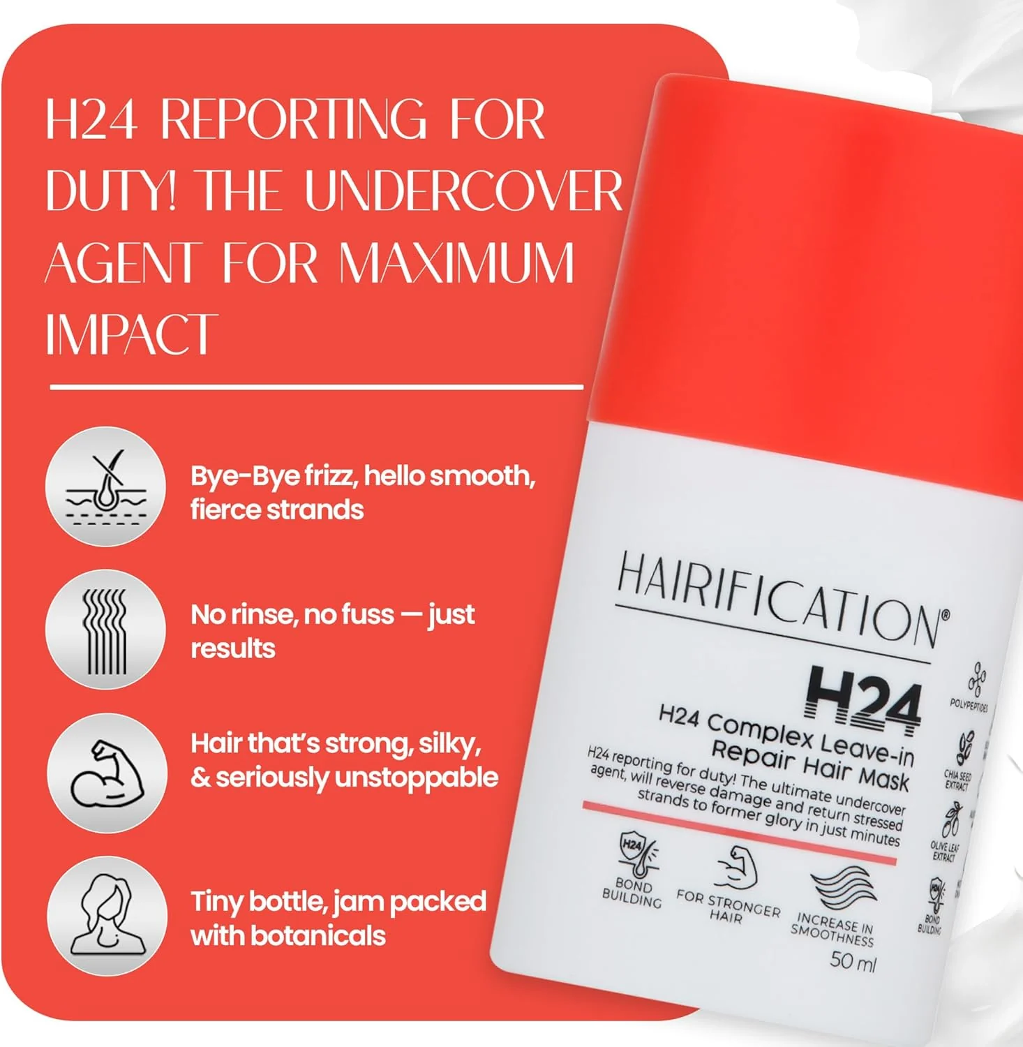 Hairification H24 Complex Leave-In Repair Mask 50ml - Image 4