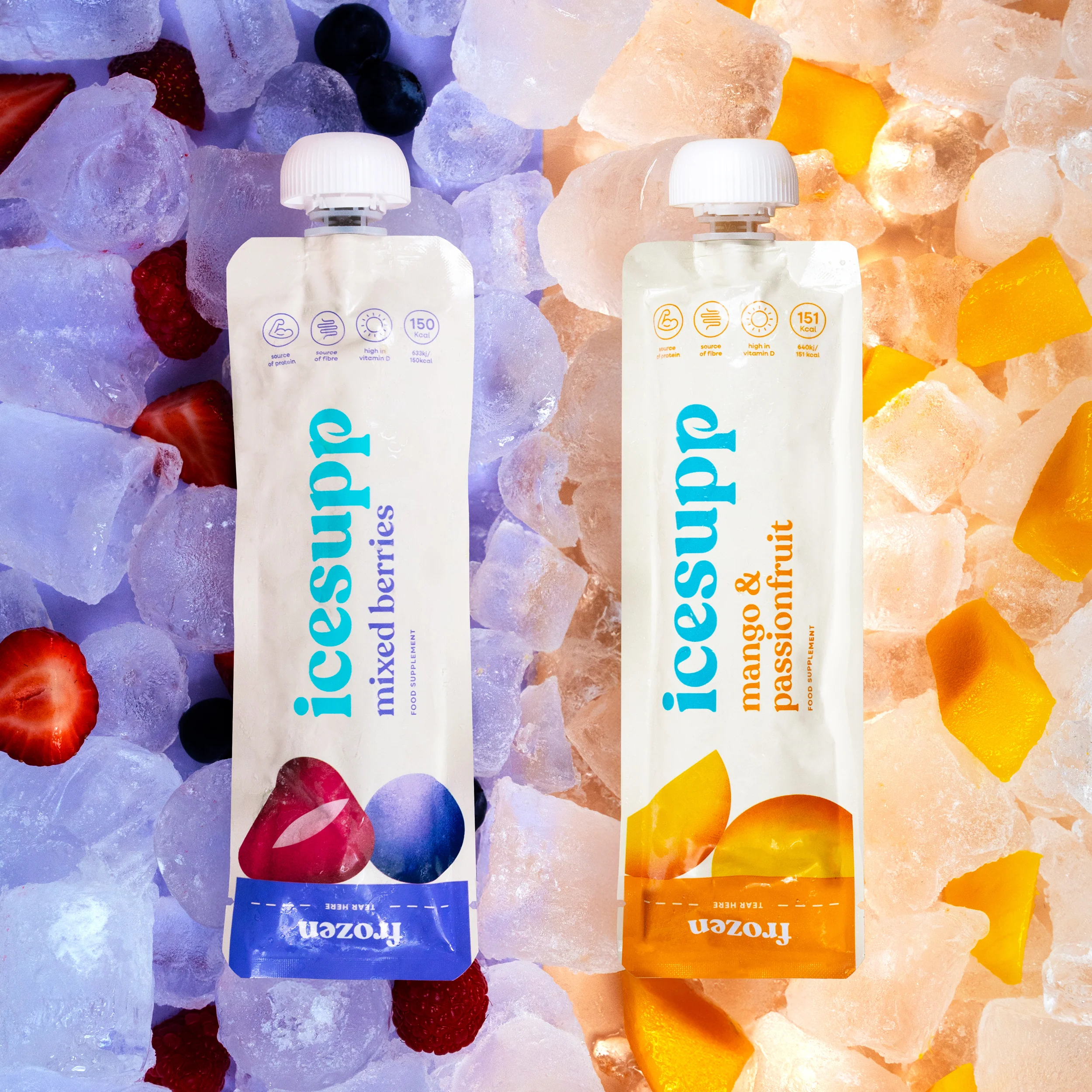 Icesupp Frozen Nutritional Supplement Mango & Passionfruit 12 Pack - Image 2