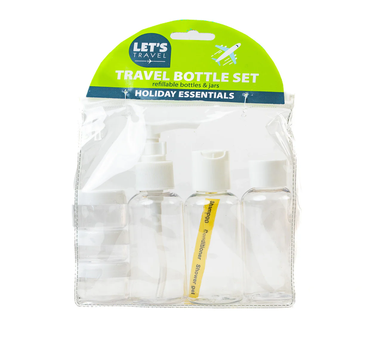 Let's Travel Travel Bottle Set 6 Bottles