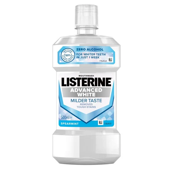 Listerine Advanced White Mouthwash Spearmint 500ml