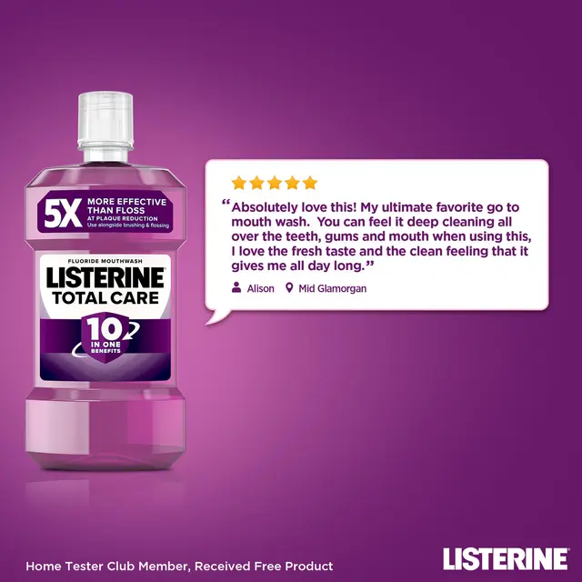 Listerine Total Care Mouthwash Clean Mint 500ml - Image 3
