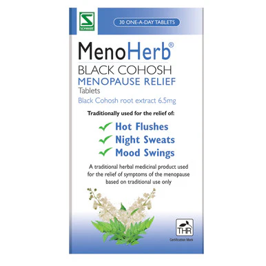 MenoHerb Black Cohosh Menopause Relief 30 Tablets