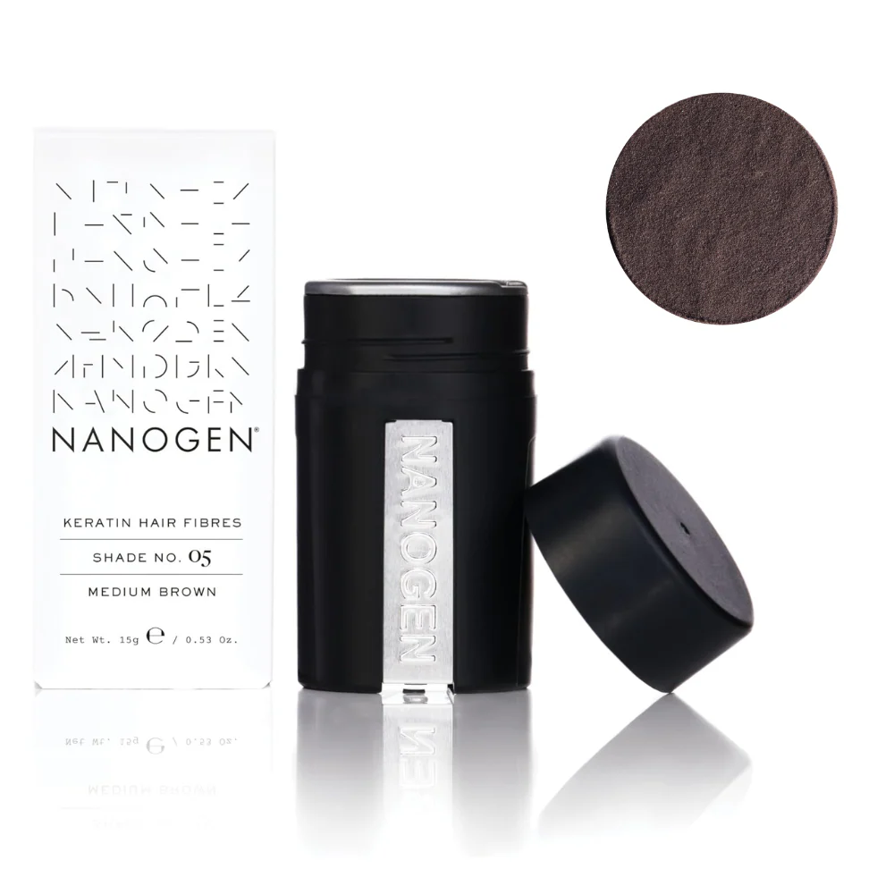 Nanogen Hair Thickening Fibres Medium Brown 15g