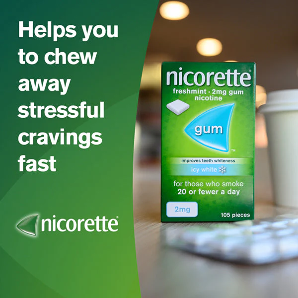 Nicorette Freshmint 4mg Nicotine Gum - Image 3