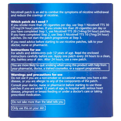 Nicotinell 24 Hour Patches Step One 21mg 7 Pack - Image 3