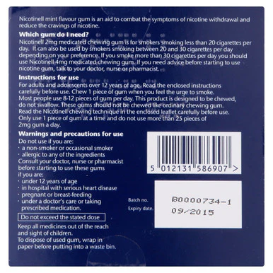 Nicotinell 2mg Fruit Gum 204 Pieces - Image 3