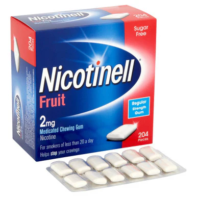 Nicotinell 2mg Fruit Gum 204 Pieces x 6 - Image 2