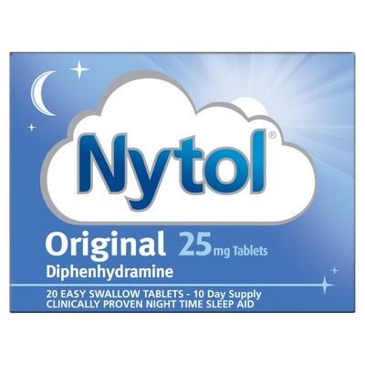 Nytol original 25mg 20 caplets