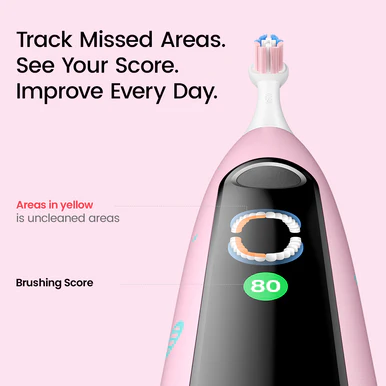 Oclean X Kids Set Electric Toothbrush Pink - Image 2