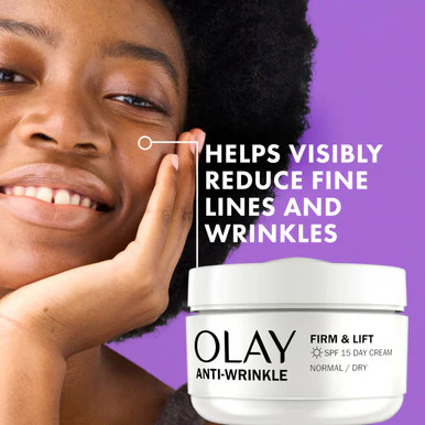 Olay Anti-Wrinkle Firm & Lift Normal Day Cream SPF15 50ml - Image 3