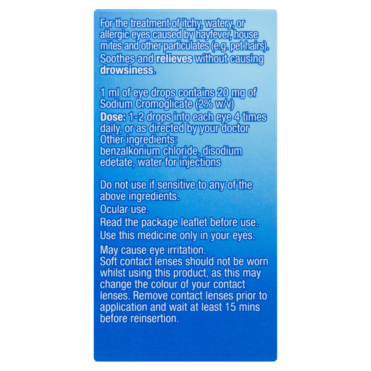 Optrex Allergy Eye Drops 10ml - Image 2