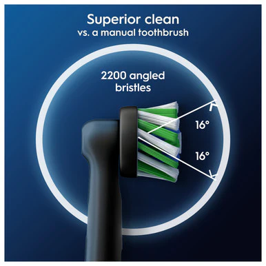 Oral-B Cross Action Refill Head Black 4 Heads - Image 2