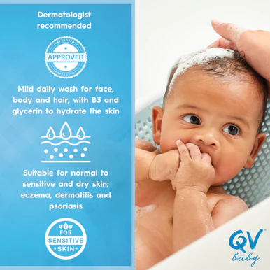 QV Baby Gentle Wash 500g - Image 4