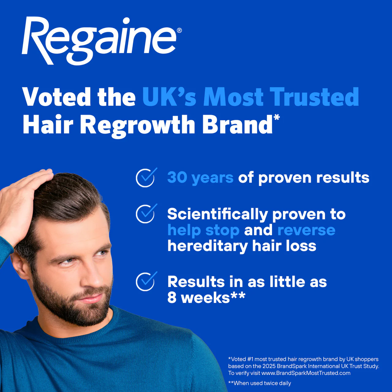 Regaine Extra Strength Hair Loss Solution For Men 3 Months 3 x 60ml Bottles - Image 6