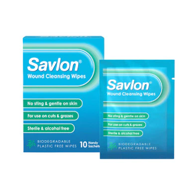 Savlon Wound Cleansing Wipes 10 Pack - Image 2