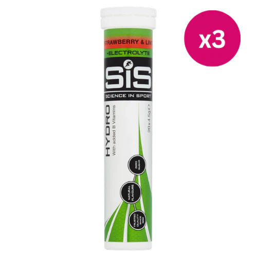 SiS GO Hydro Hydration Tablets Strawberry and Lime (20x4.2g) x3