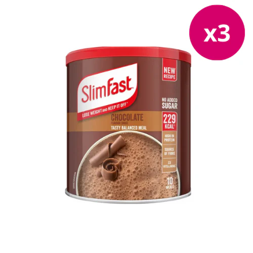 SlimFast Powder Tin Chocolate 375g x3