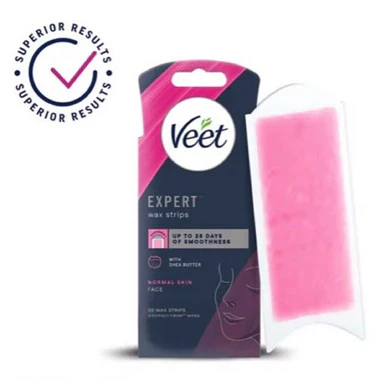 Veet Expert Cold Wax Strips Face Normal 20 Strips