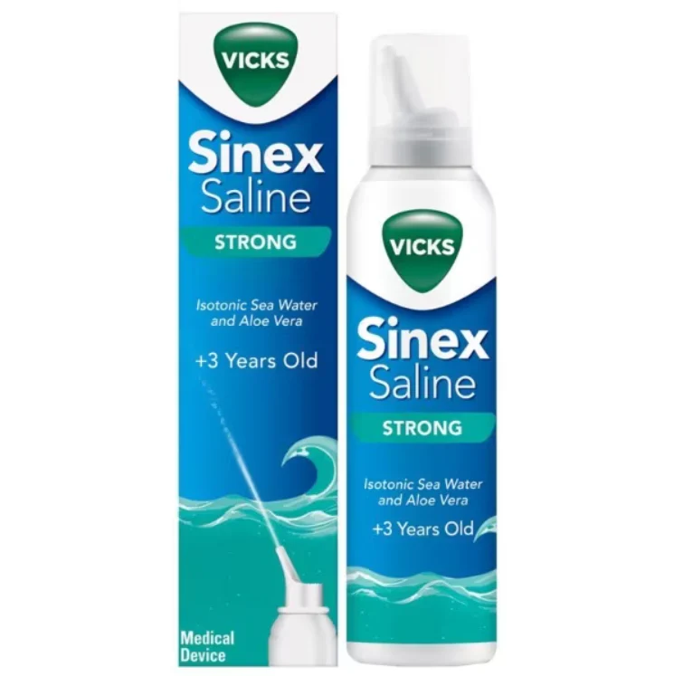 Vicks Saline Spray Isotonic Aloe Strong 120ml