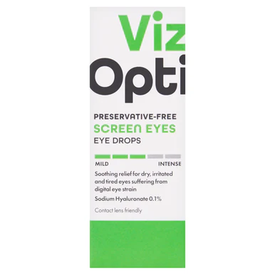 VizOpti Preservative Free Screen Eyes Eye Drops 10ml